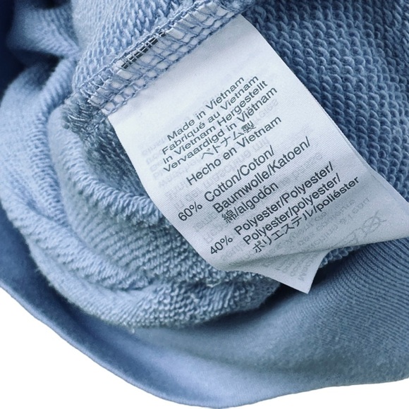 Madewell Bubble-Sleeve Hoodie Crop Sweatshirt in Rainwashed Style AI466 - Picture 7 of 7